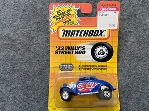 33 Willy's Street Rod Matchbox - Card Damaged - Picture 1 of 1