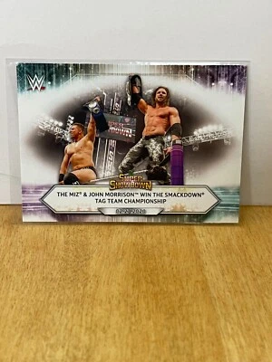 #26 The Miz & John Morrison Win the SmackDown Tag Team Championship - 2021 Topps - Image 1 of 2