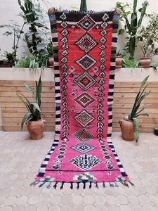 8'8" x 2'11" - 265 x 90 Cm Moroccan Azilal rug, Authentic RUG Berber Handmade - Picture 1 of 7