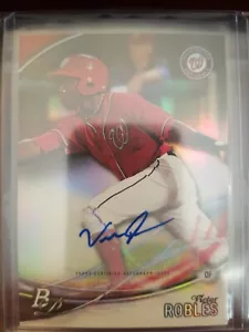 2016 Bowman Platinum Victor Robles Prospect RC Auto - Picture 1 of 2