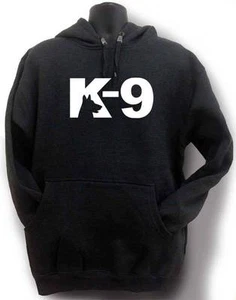 Con JERSEY CON CAPUCHA DE LANA PERSONALIZADA PARA HOMBRE K-9 DIVERTIDO HIPSTER PERRO POLICÍA - Imagen 1 de 12