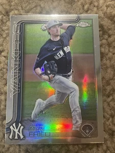 2025 Topps Cromo Argento Rifrattore MAX FRITTO #39 NEW YORK YANKEES 🔥⚾️🔥 - Foto 1 di 4