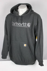 Carhartt Herren Rain Defender Hoodie Loose Midweight Logo Graphic 4XL Charcoal - Bild 1 von 3