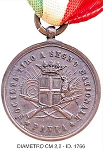 PAVIA SOCIETÀ TIRO A SEGNO NAZIONALE MEDAGLIA PREMIO REGNO D’ITALIA - Picture 1 of 6