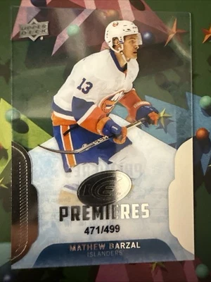2016-17 Upper Deck Ice Premieres #175 Mathew Barzal/499 RC Rookie Islanders Foto 1 de 2