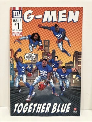2021 New York Giants NFL Marvel Comic Book - 1st Edition #1 Issue - Saquon Jones - Image 1 of 4