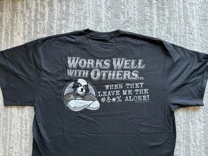 BIG DOGS Works Well with Others attitude T-Shirt sz XL 2013 - Picture 1 of 5