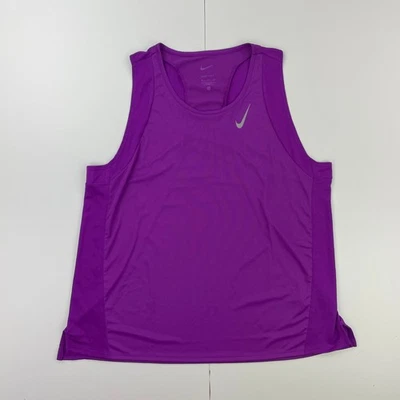 Colete feminino Nike Top XL roxo leve atlético dri-fit sem mangas - Imagem 1 de 4