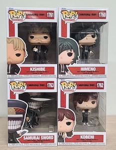 Paquete de 4 figuras de vinilo coleccionables de anime Funko Pop Chainsaw Man - Imagen 1 de 7