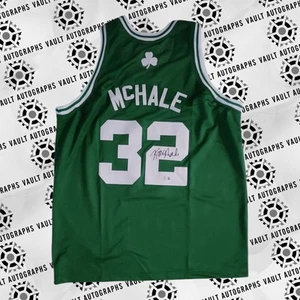 Camiseta personalizada firmada por Kevin McHale de los Boston Celtics talla XL Beckett certificado de autenticidad - Imagen 1 de 2