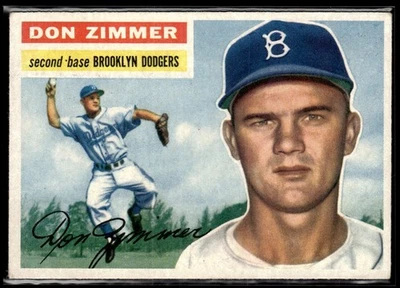 1956 Topps Don Zimmer en muy buen estado/excelente conjunto romper arrugas #99 Foto 1 de 2