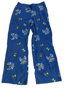 Pantalones de pijama Life Is Good para mujer Sleep Snow Angel azul algodón talla pequeña - Imagen 1 de 5