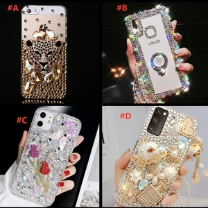 For Motorola Edge 2024/2022/2023/2021 Phone Case Women Bling glitter Phone Cover - Picture 1 of 17