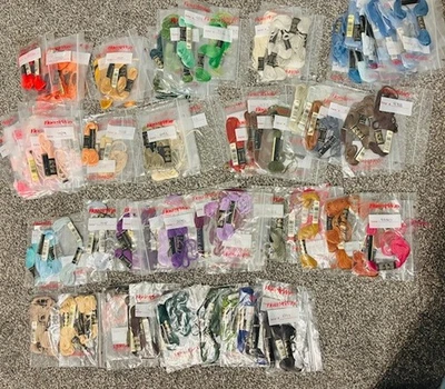 DMC Variety  Floss Lot of Embroidery Thread Skeins 155 Pieces + 55 Samples Bags - Image 1 of 4