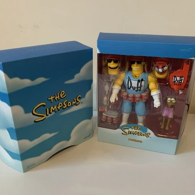 Boneco de ação Super7 Ultimates The Simpsons Duffman 7" - Aberto e completo - Imagem 1 de 3
