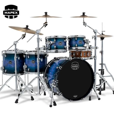 Paquete de carcasa de batería Mapex Saturn VI 6 PIEZAS Studioease Cobalt Burst SR628XUZXQ Foto 1 de 3