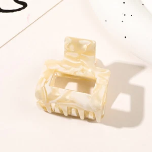 Geometric Small Hair Clip Ponytail Shark Clip Hair Accessories Square Hair Claws - Picture 1 of 20