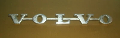 Volvo 144 1968 vintage emblema trasero (8") cromo nombre coche insignia pieza Foto 1 de 4