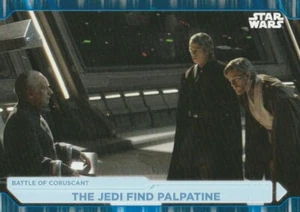 2021 Topps Star Wars Battle Plans Blue Parallel #26 The Jedi Find Palpatine - Bild 1 von 2