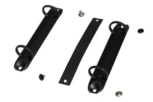 2 Ringe 20mm Durchmesser Schwarzer Farbmechanismus mit Polyesterstreifen (glänzende Oberfläche) - Bild 1 von 3