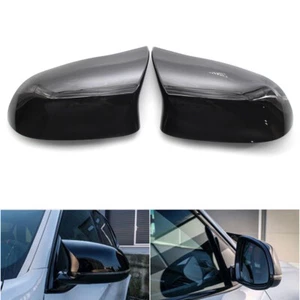 Gloss Black Rearview Mirror Cover Caps for 2014-2018 BMW X5 F15 X6 F16 F25 F26 - Picture 1 of 7