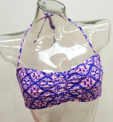 Top de bikini Breaking Waves con tiras en la espalda bandeau traje de baño para niños damas XL Foto 1 de 2