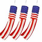 Pinchuang 3pcs American Us Flag Windsock Stars And Stripes For Flag Day And 4th 