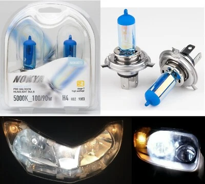 Nokya 5000K White 9003 HB2 H4 Nok8013 100/90W Two Bulbs Head Light Dual Beam Fit - Image 1 of 4
