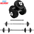 Adjustable Weights Dumbbells Set - Exercise & Workout Equipment for Home Gym, Si
