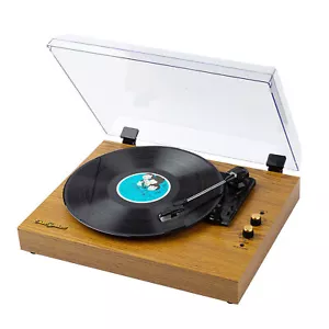 Vinyl Records Turntable Record Player Built-in Speakers Vintage J9P6 - Picture 1 of 11