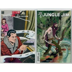 JUNGLE JIM OLD AND NEW! Old #12 ©1989 New #1A ©2015, RATED TEEN+, B&W and Color - Picture 1 of 3