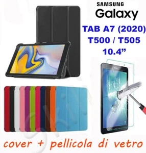 COVER CUSTODIA PER GALAXY TABLET TAB A7 2020 SM-T500 SM-T505 10.4'' 10.4 POLLICI - Foto 1 di 12