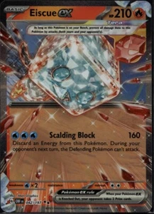 Pokemon Juego de Cartas Coleccionables Eiscue ex 042/197 Sv03: Obsidian Flames Holo - Imagen 1 de 2