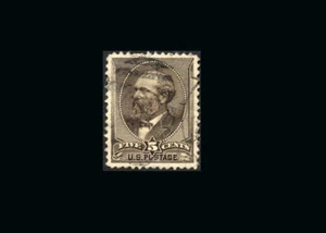 US Stamp Used, XF/Super b S#205- Attractive light cancel - Picture 1 of 1