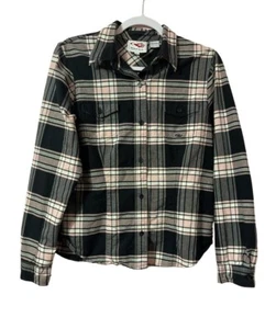 Roper Button Up Shirt Girls Large Black Pink Plaid Barn Cowgirl Rodeo Western - Picture 1 of 9