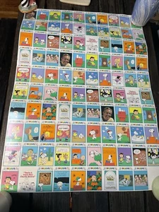 Hoja de tarjetas coleccionables The Peanuts sin cortar - Imagen 1 de 11