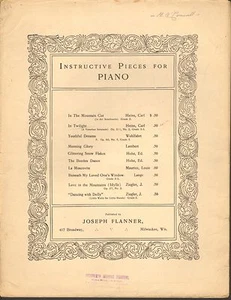 In Twilight by Carl Heins from the Instructive Pieces for the Piano - 1904 - Picture 1 of 1