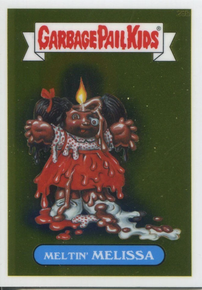 Garbage Pail Kids Chrome Series 1 Base Card 28b MELTIN' MELISSA - Image 1 of 1