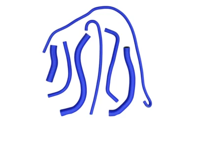 ✅MANGUERA RADIADOR SILICONA AZUL PARA SUZUKI GSX-R600 1997-2000; GSX-R750 1996-1999 Foto 1 de 3