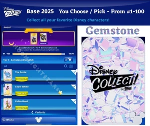 Topps Disney Collect 2025 BASE SERIES 1 Tier 7 GEMSTONE Diamond You Pick/Choose - Picture 1 of 1