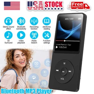 Portable Bluetooth MP4/MP3 Lossless Sport Music Player Media FM Radio Recorder - Picture 1 of 11