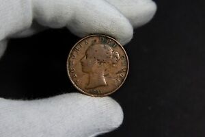 1/2 Penny 1851 Variety Dots on Shield United Kingdom Key Date + Mint Error Rare!