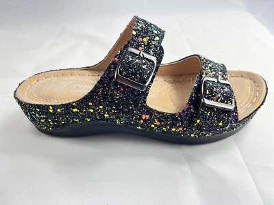 Women's Casual Buckle Straps Sandals Flip Flop Platform Foot bed size 5, 6 - Image 1 of 2