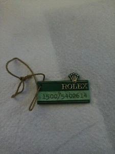 ROLEX FROG Green Hang Tag  Show Case OYSTER PERPETUAL DATE 1500 80´S SWIMPRUF - Picture 1 of 2