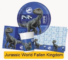 JURASSIC WORLD Fallen Kingdom Birthday Party - Tableware Balloons & Decorations