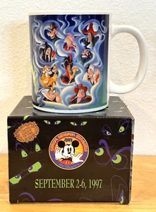 VINTAGE 1997 OFFICIAL DISNEYANA CONVENTION VILLAINS MUG LIMITED EDITION 3600 BOX - Picture 1 of 17