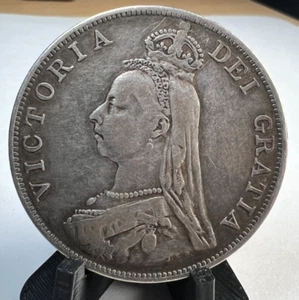 1890 Great Britain, United Kingdom, England, Silver Crown, Victoria , KM# 765 #3 - Picture 1 of 4