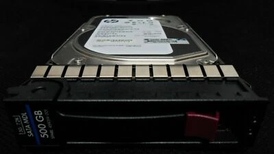 HPe HP mb0500ebzqa 500Gb 397377-014 7200RPM SATA 3G Hard Drive W/Tray 459319-001 - image 1 of 2