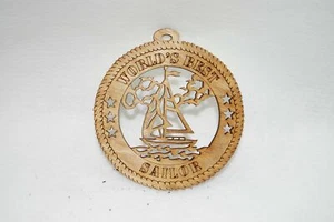 WORLDS BEST SAILOR LASER CUT ORNAMENT - Picture 1 of 1
