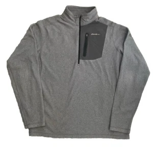 Eddie Bauer Fleecepullover Tall Herren LT grau First Ascent Cloud Layer 1/4 Zip - Bild 1 von 10